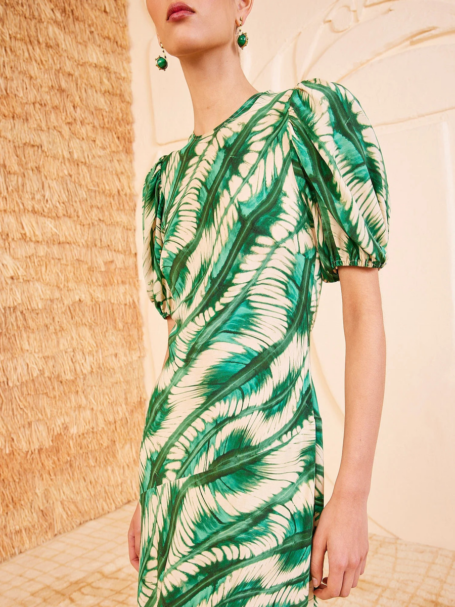 green ulla johnson dress Ulla Johnson Brienne Dress Militaire