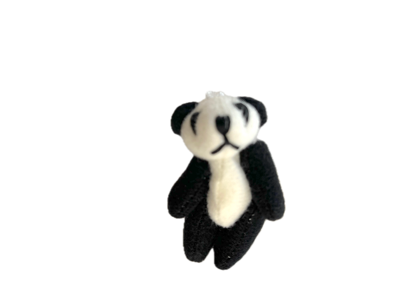 Miniature Panda Bear Plush Animal 
