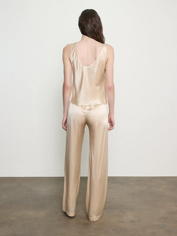Silk Satin U Tank