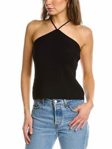 Strappy Halter Knit Top