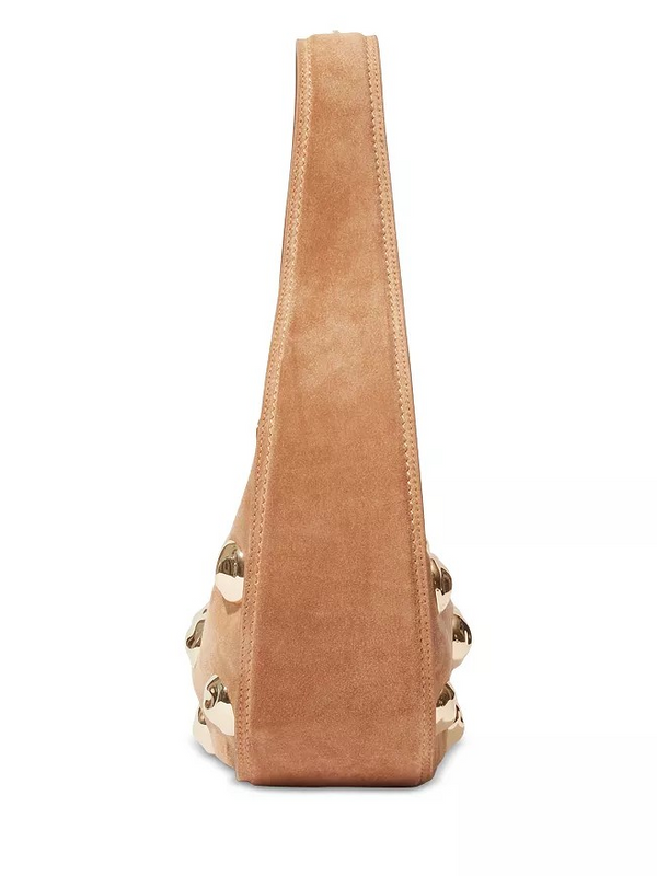 Finn Studded Suede Shoulder Bag