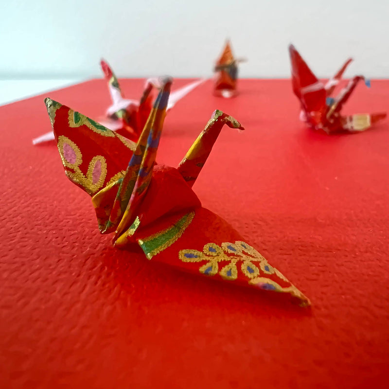 On Your Way: Origami Crane Embellished Birthday or Grad Card