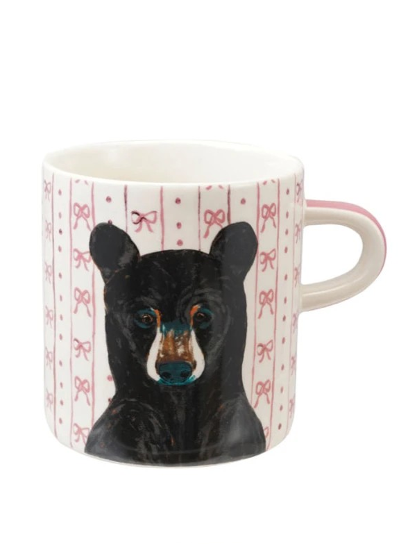 16oz Stoneware Mug w/ Holiday Pattern/Animal