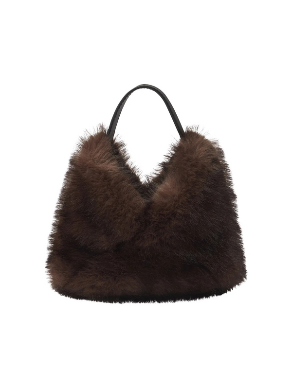 Sia Faux Fur Bag - Mink