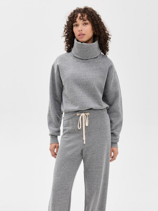 Laralyn Banded Crop Cowl Neck