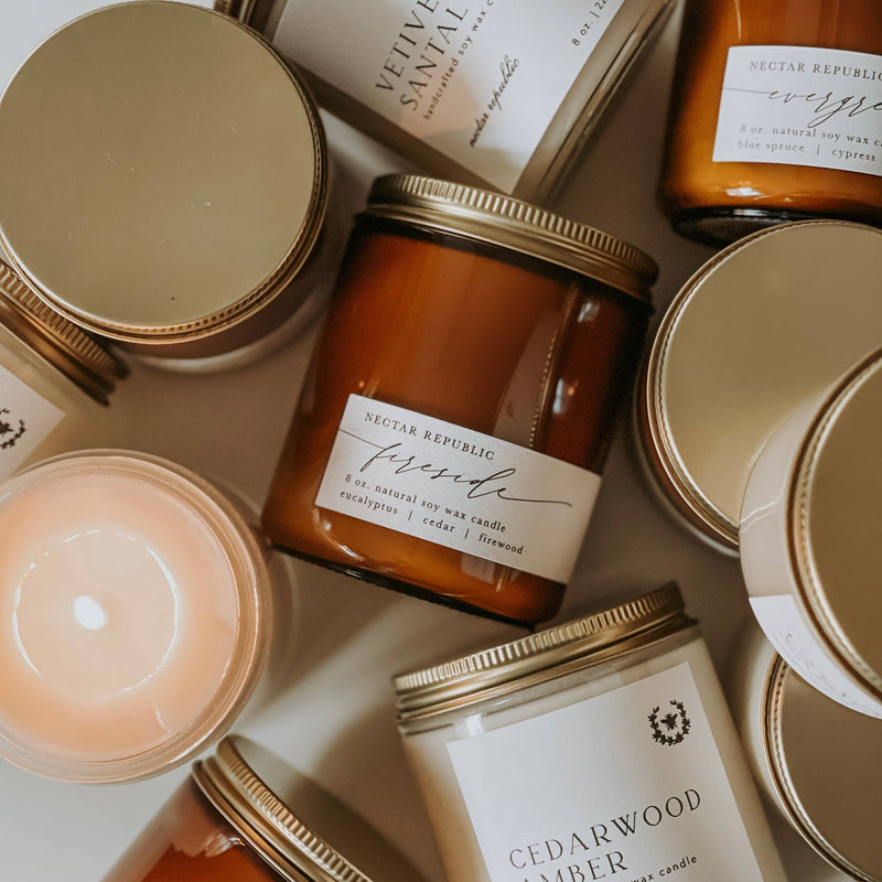 Citrus Basil Tin Soy Candle | mothers day spring
