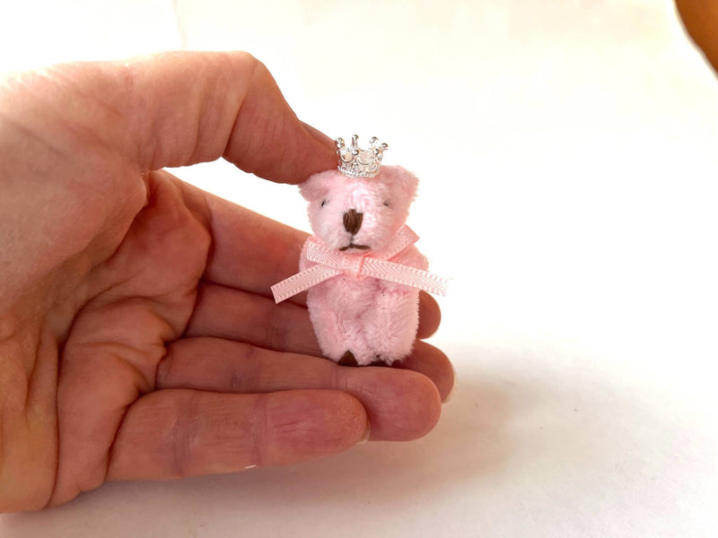 Tiny Princess Soft Stuffed Teddy Bear (Pink)