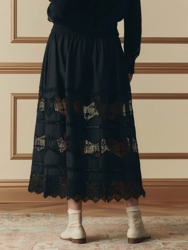 The Rosette Crochet Canary Skirt