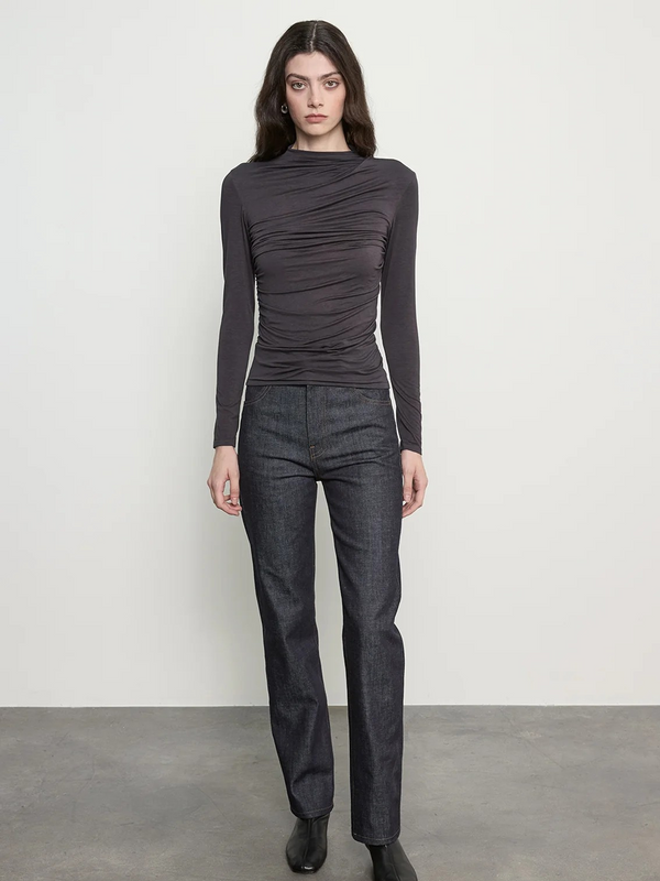 Fluid Jersey Twist Top