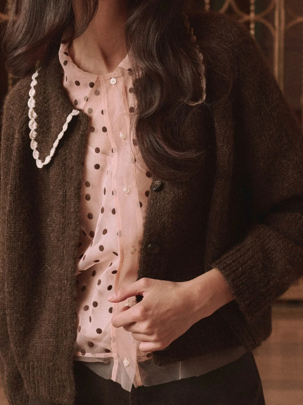 The Crochet Collar Cardigan