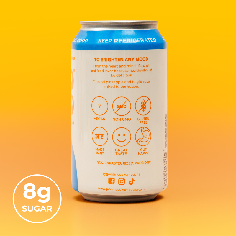 Pineapple Yuzu Kombucha - 6 pack