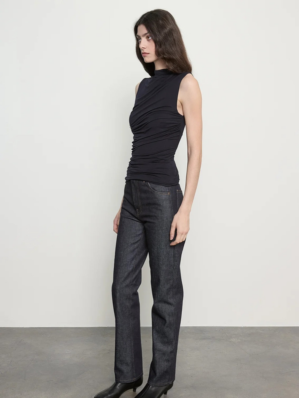 Fluid Jersey Sleeveless Twist Top