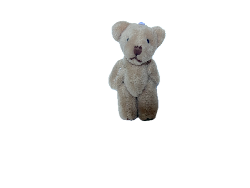 Miniature Plush Bear With Brown Feet (light brown) 