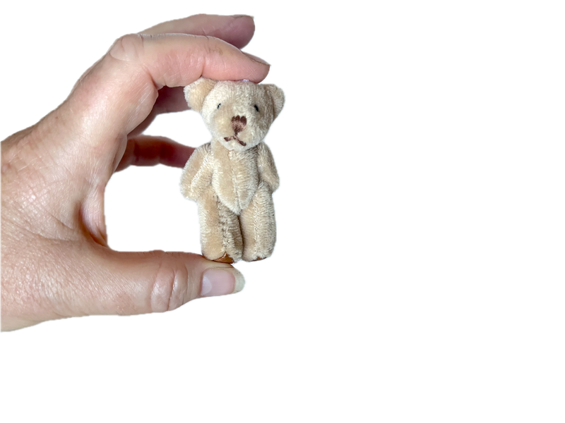 Miniature Plush Bear With Brown Feet (light brown) 