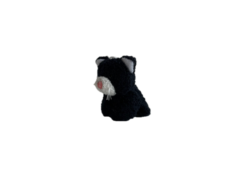 Small Plush Kitty Cat (Black White) 