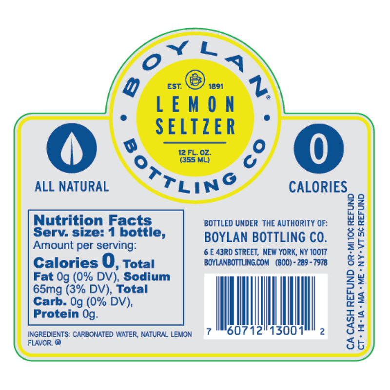 Lemon Seltzer - 24 Pack