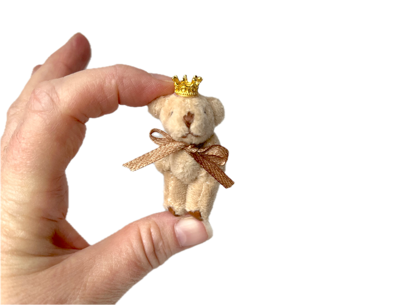 Tiny Prince Soft Stuffed Teddy Bear (Lt Brown) 