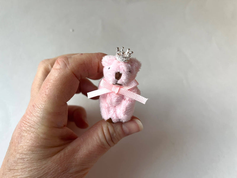 Tiny Princess Soft Stuffed Teddy Bear (Pink)