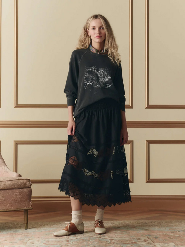 The Rosette Crochet Canary Skirt