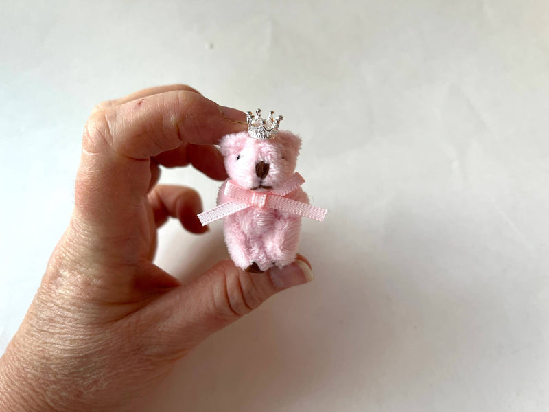 Tiny Princess Soft Stuffed Teddy Bear (Pink)