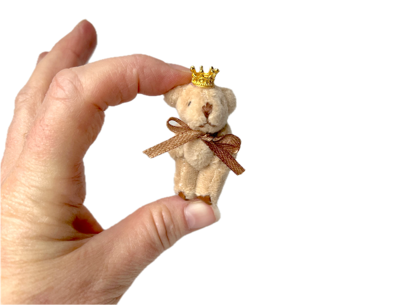 Tiny Prince Soft Stuffed Teddy Bear (Lt Brown) 
