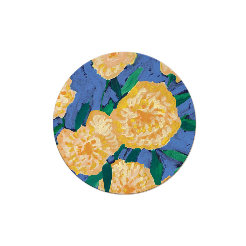 Bursts of Marigolds Seedlings Coaster