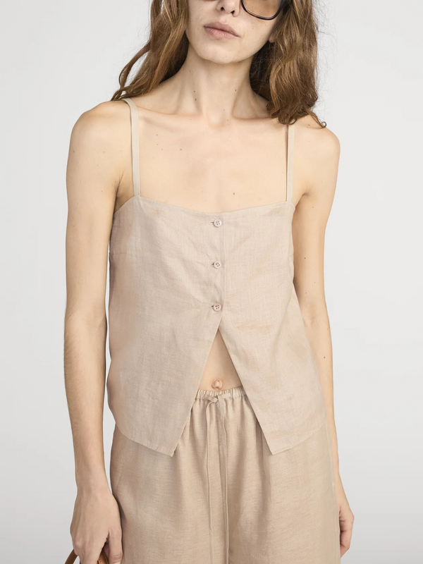 The Linen Button Cami