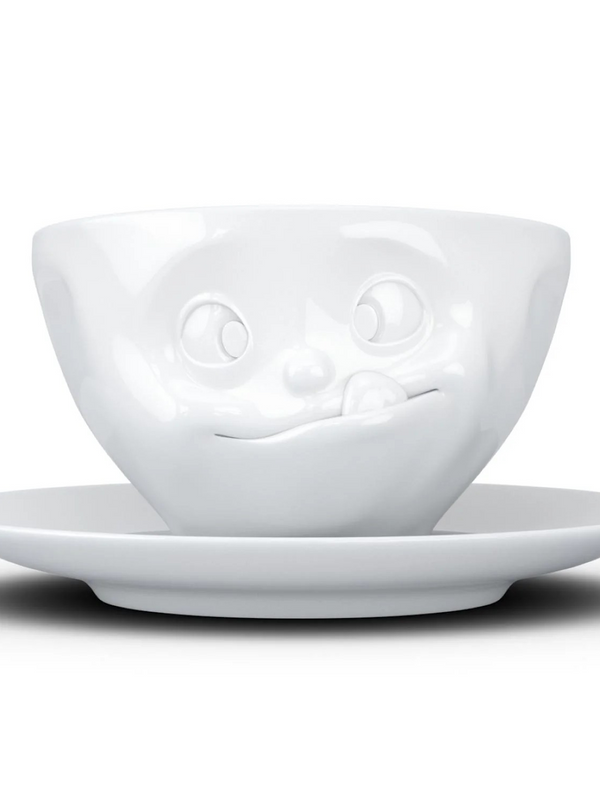 Facial Expression Coffee Cup/Saucer - Assorted