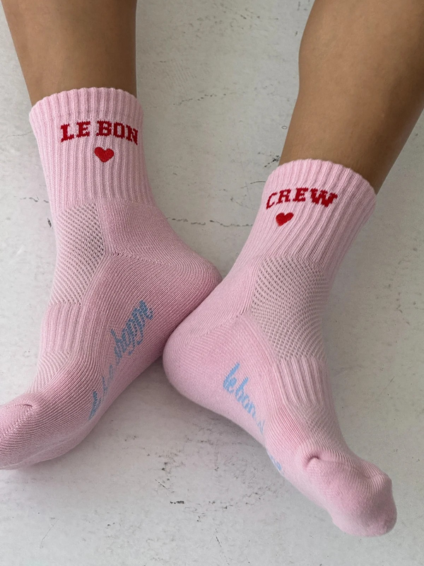 Embroidered Crew Socks