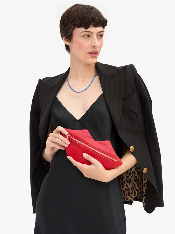 Lips Flat Clutch