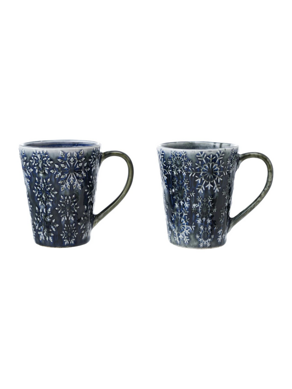 14 oz Debossed Stoneware Mug