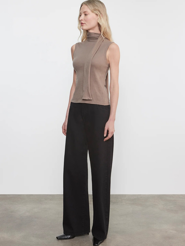 Cashmere Sleeveless Scarf Top