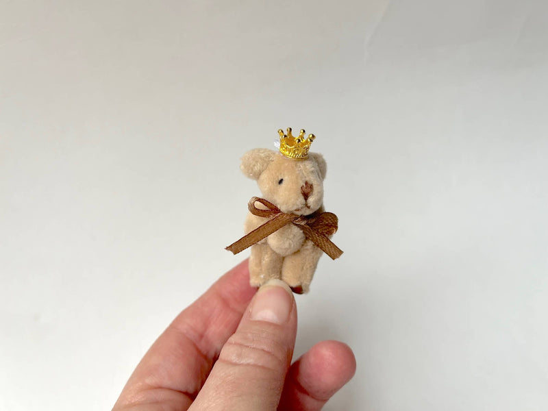 Tiny Prince Soft Stuffed Teddy Bear (Lt Brown) 
