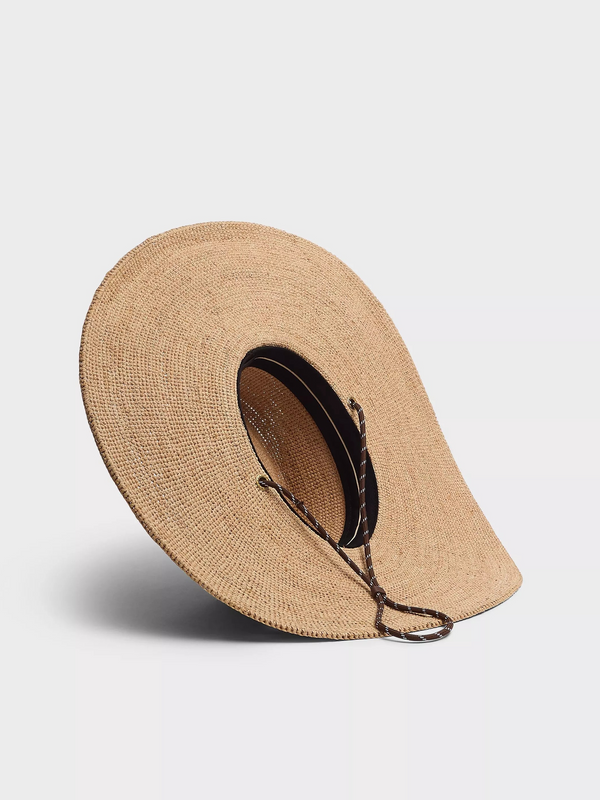 Frankie Raffia Boater Hat