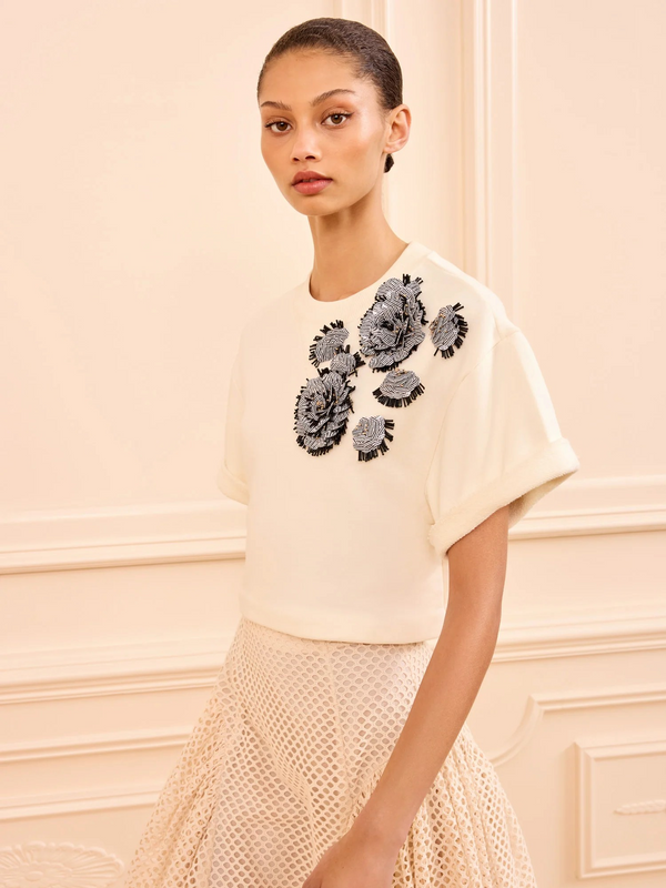 Cove Top with Embroidery