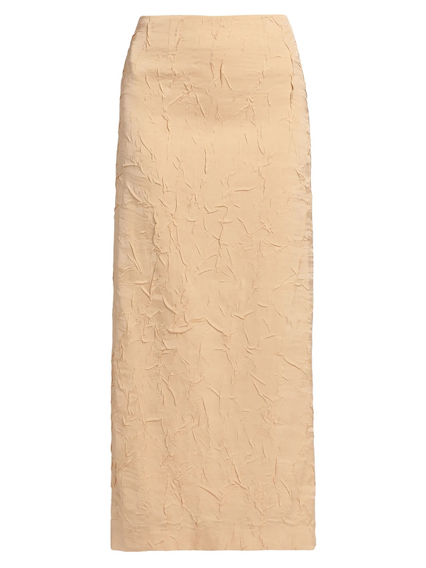 Inez Satin Pencil Skirt