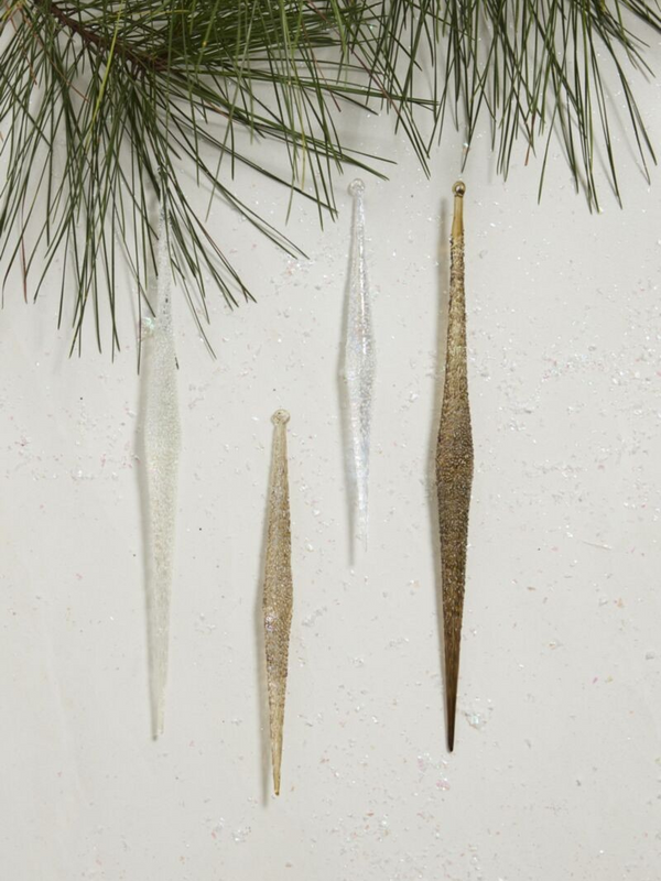 Sparkle Icicle Ornament 0.5"x 7.5"