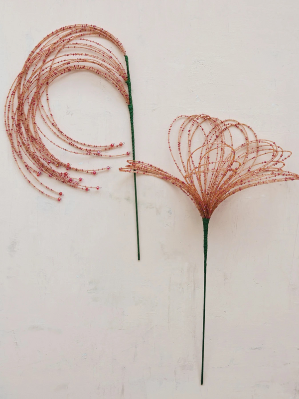 Handmade Glass & Acrylic Beaded Spray Stem