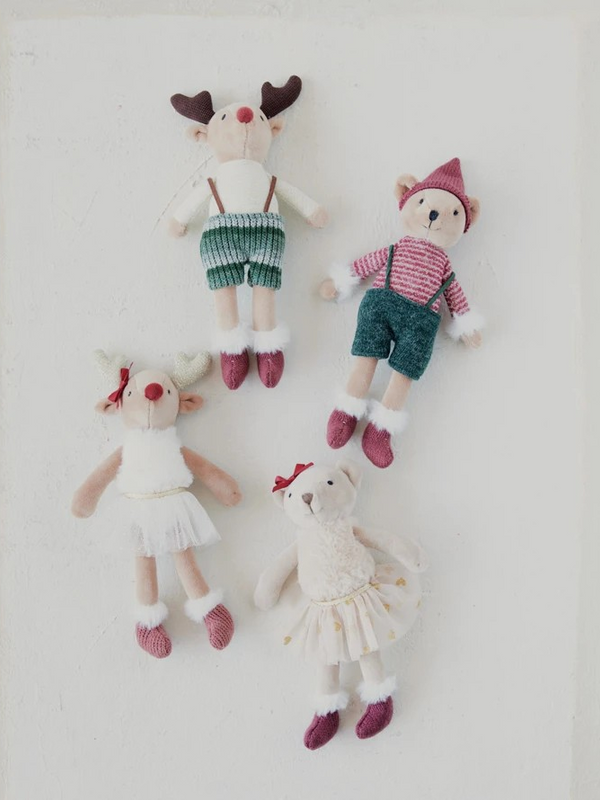 Plush Reindeer/Bear in Clothes