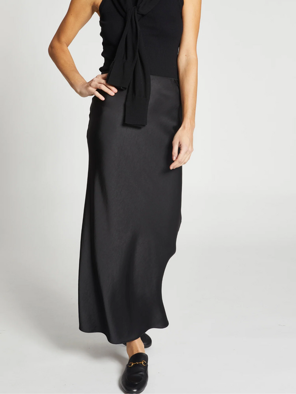 Talia Charmeuse Midi Skirt