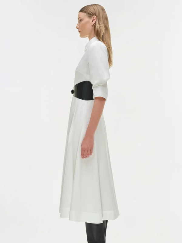 Olson Belted Cotton Midi Dress