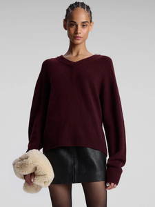 Calven Cashmere V Neck Sweater