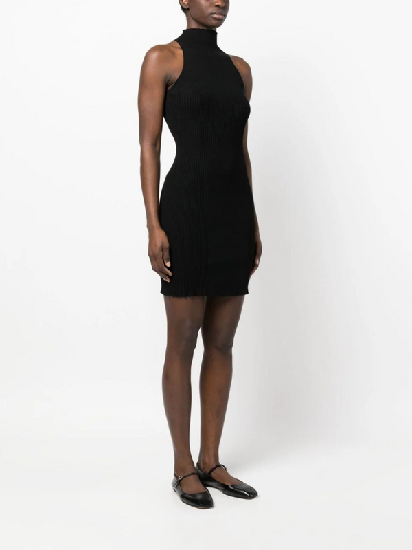 Zero Ribbed Sleeveless Mini Dress