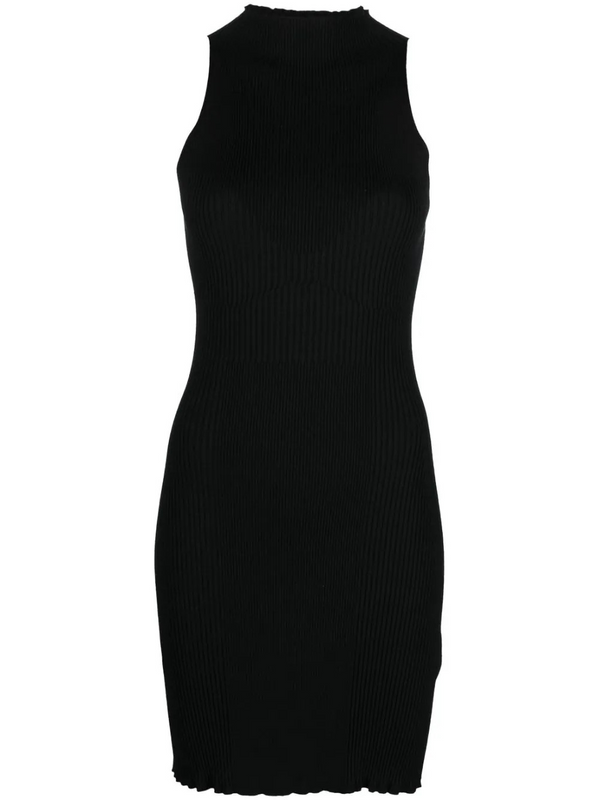 Zero Ribbed Sleeveless Mini Dress