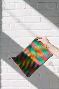 Summer Flat Clutch With Tabs