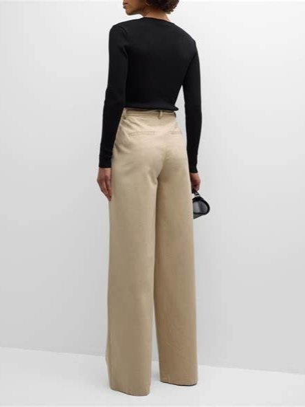 Juliana Wide Leg Pleat Front Trouser