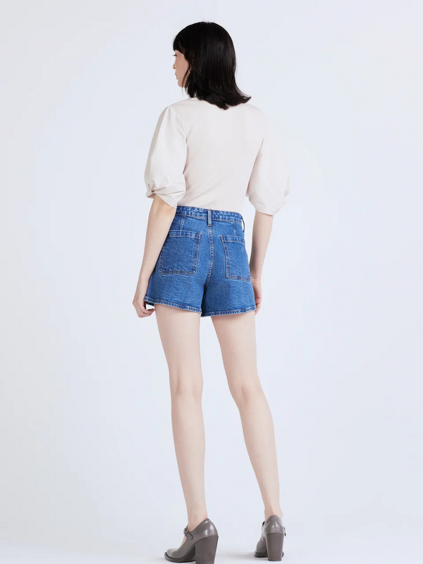 Luna High Rise Short w/ Woven Pockets