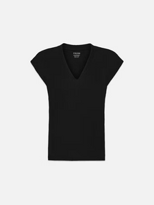 Le Mid Rise V Neck Tee