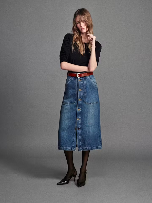 Modern Pocket Midi Skirt