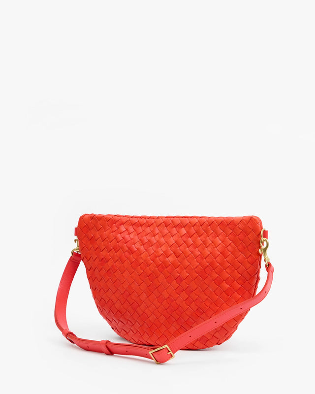 Grande Fanny Bright Poppy Diagonal Woven